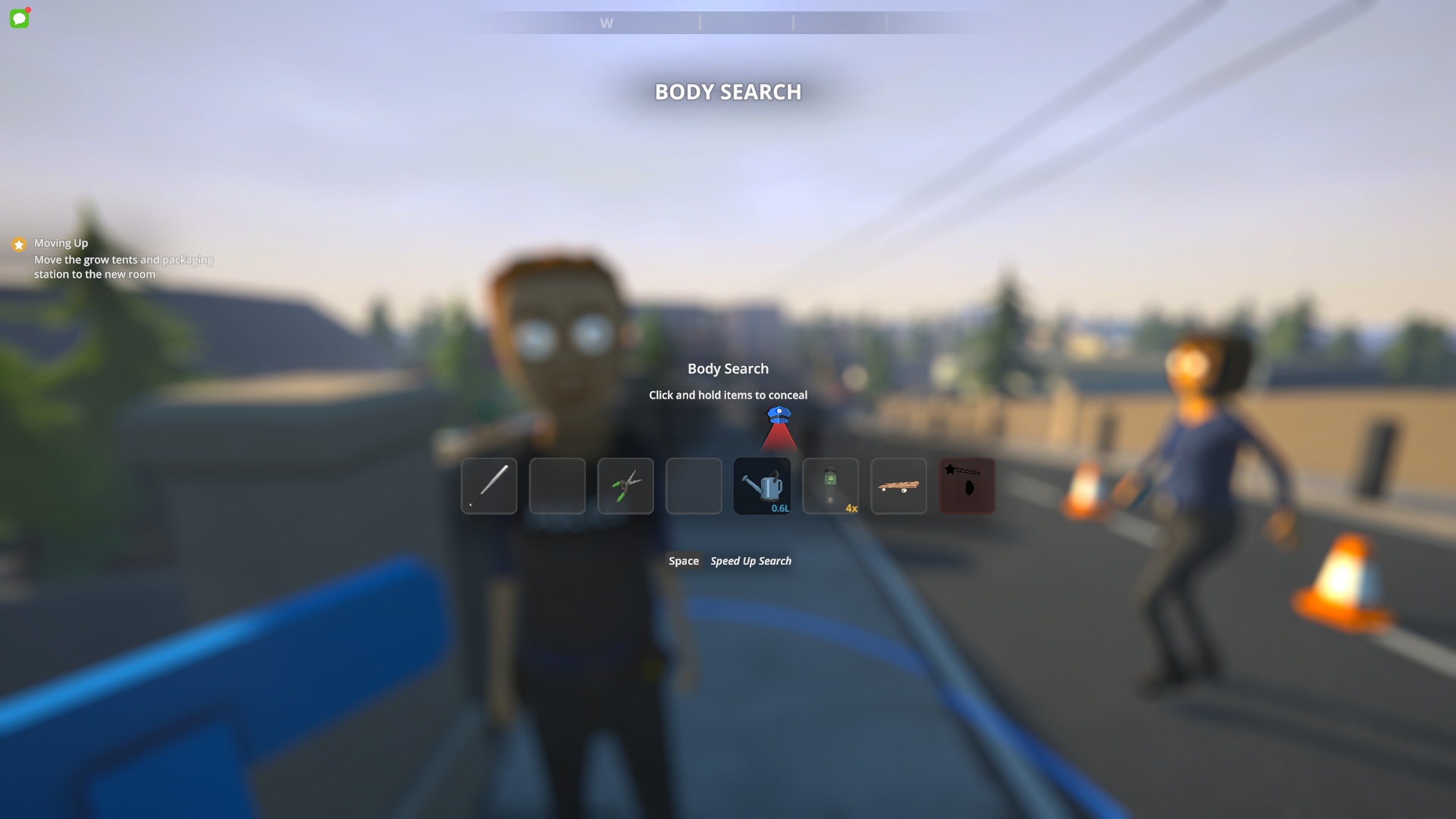 You can hide one item while being searched