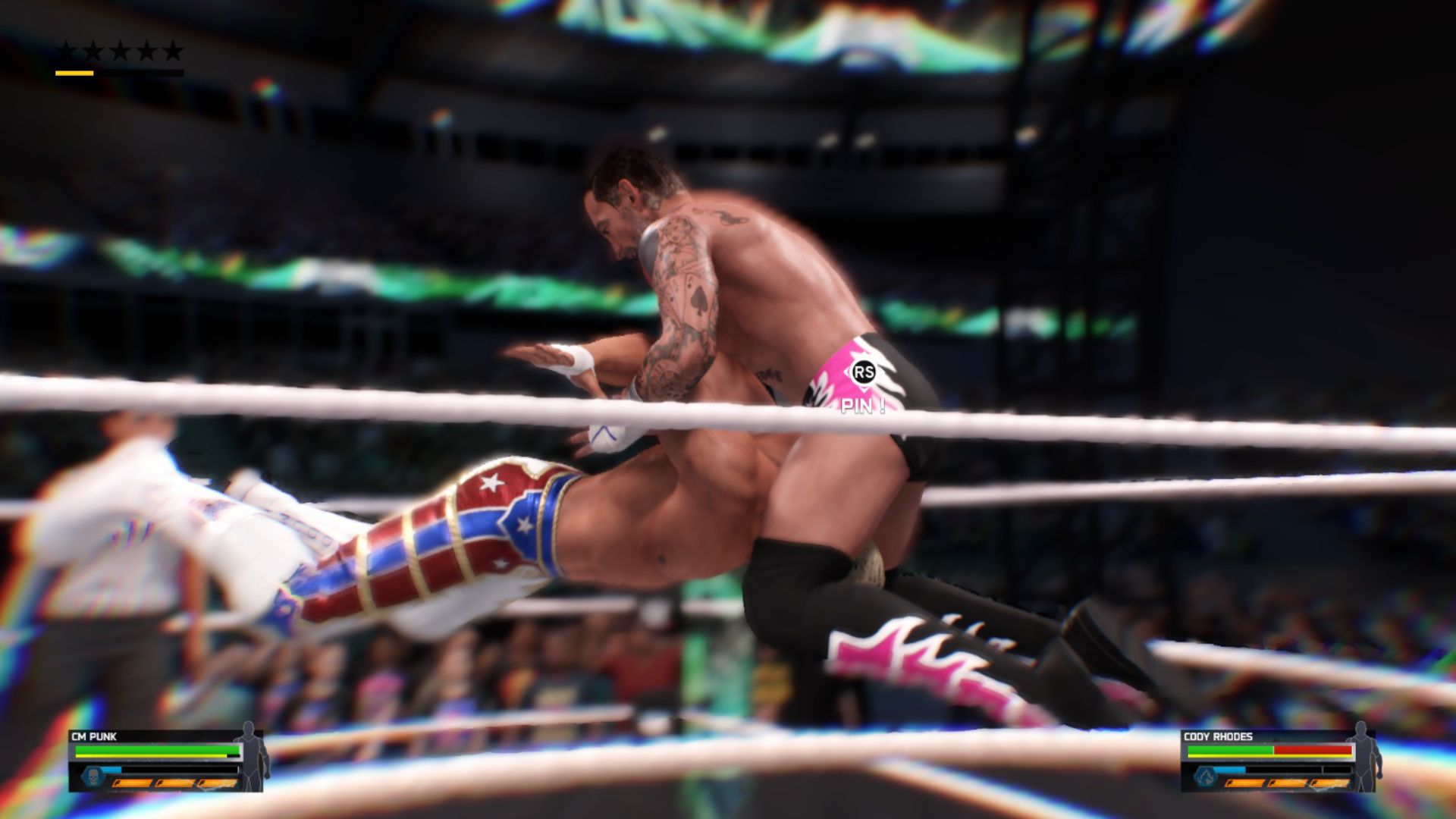 WWE 2K25: How To Do Avalanche Pedigree as CM Punk (Source: 2K Games)