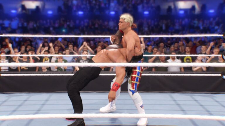 WWE 2K25: How To Do Cross Rhodes Trinity With Cody Rhodes (Source: 2K Games)
