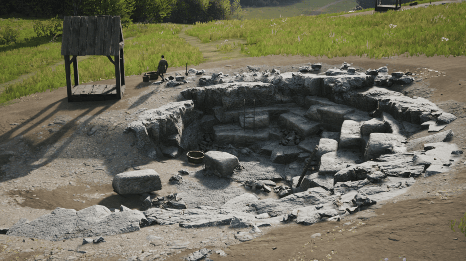 You can use a new Stone Quarry building (Image via Hooded Horse)