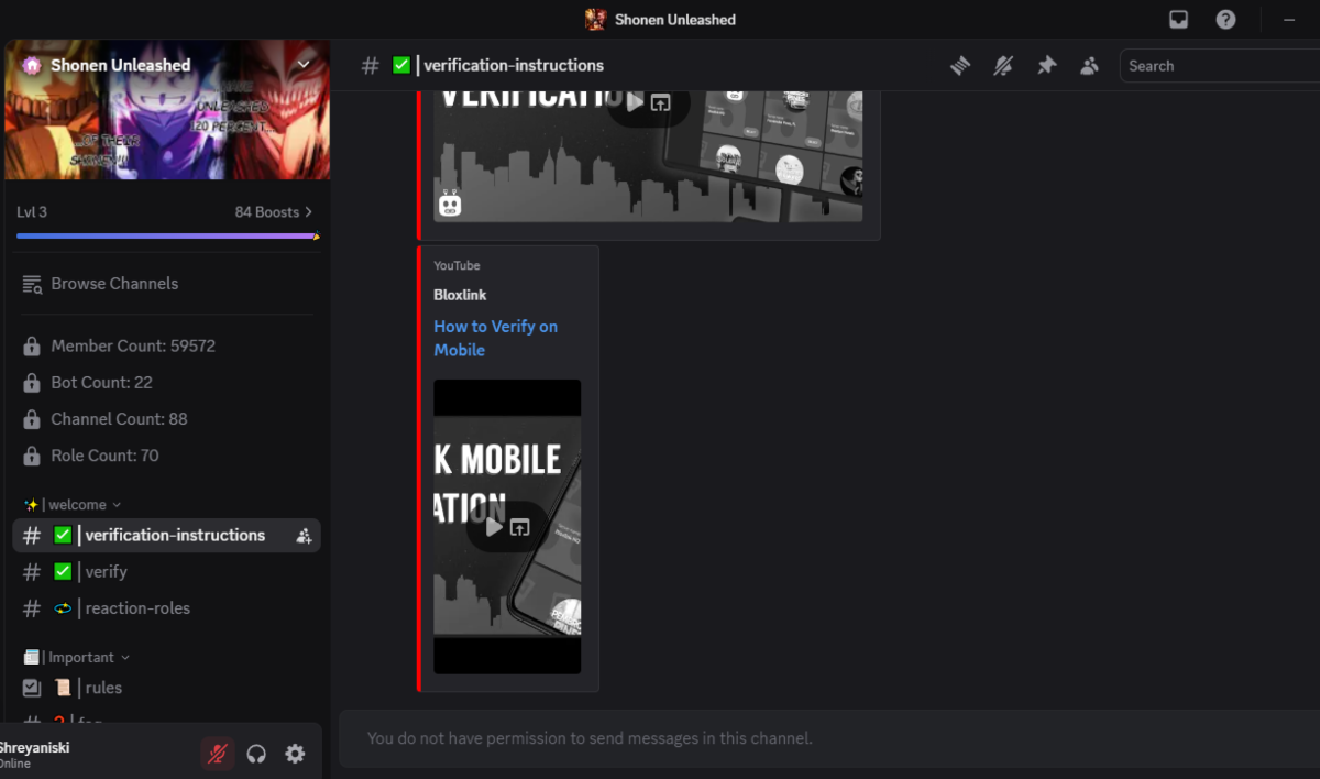 You can find various categories related to the game in the Discord channel (Image via Discord)