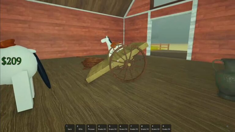 horse cart - Dead rails (Image via Roblox)