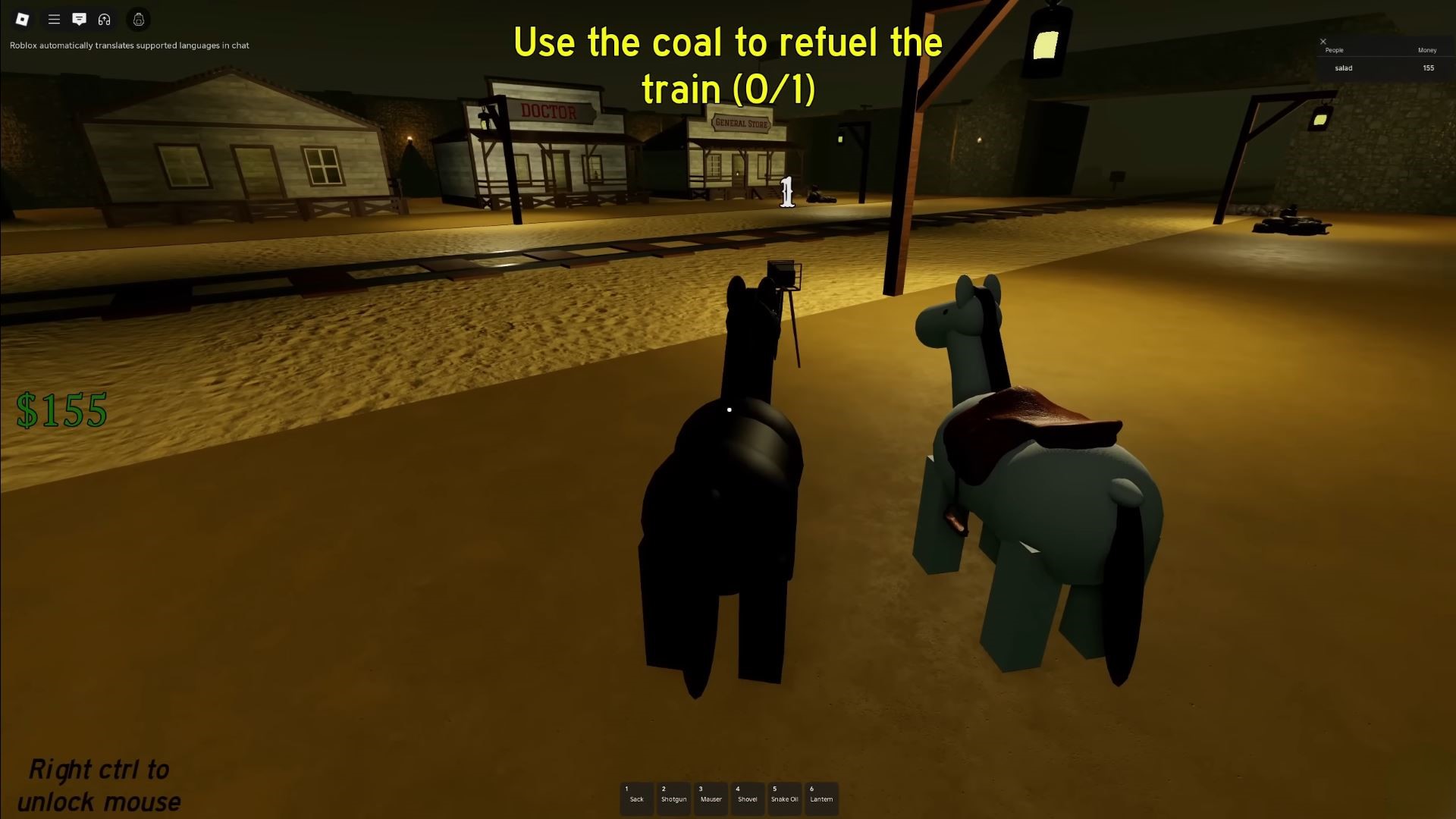 Horse Class in Action Dead Rails (Image via Roblox)