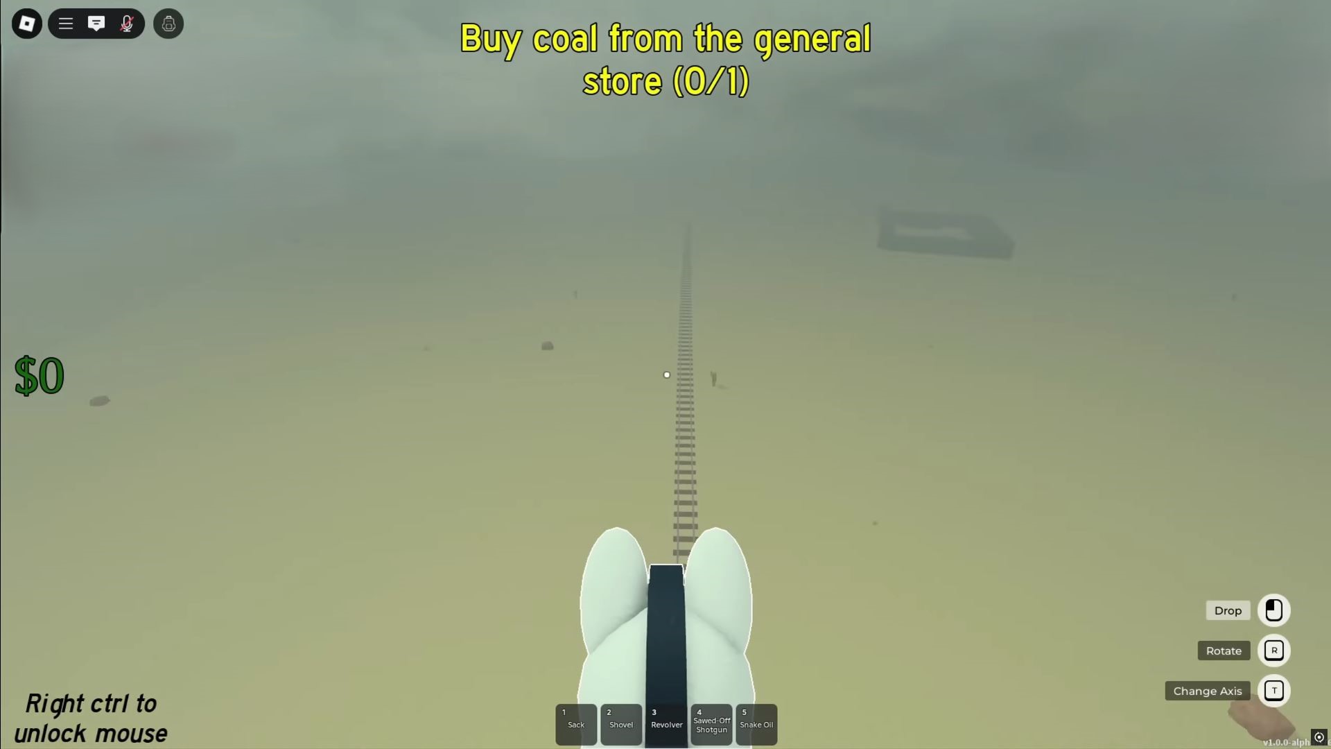 Flying horse in dead rails (Image via Roblox Corporation)