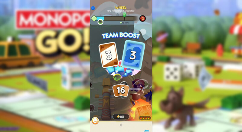 Team Boost Card