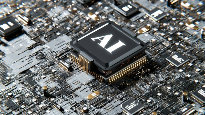Picture showing off AI silicon