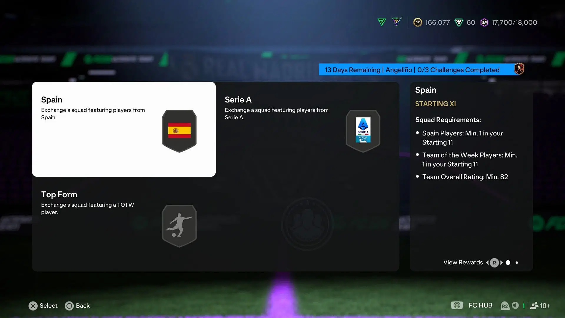 UEFA Dreamchasers Angeliño SBC in EAFC 25