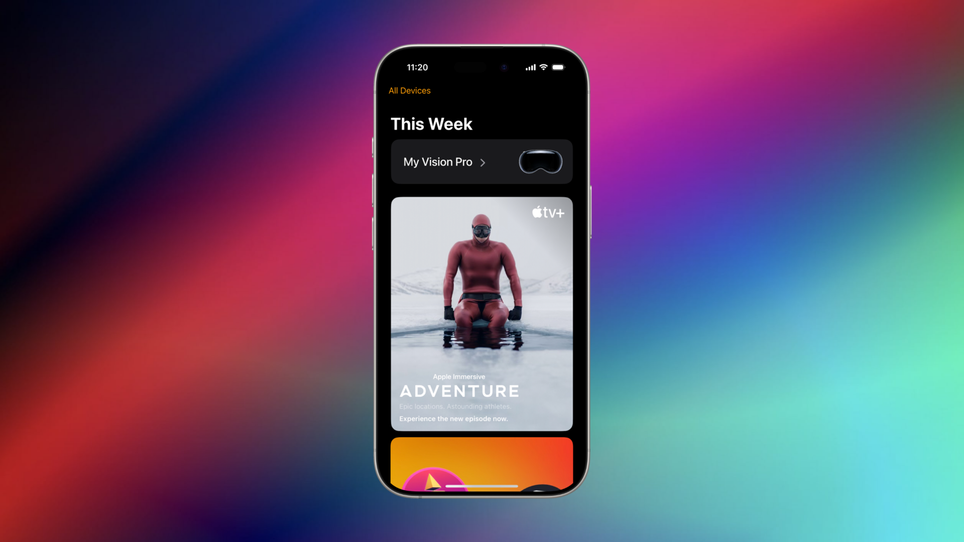 The Vision Pro app coming to iPhone (Image via: Apple, Deltia's Gaming)