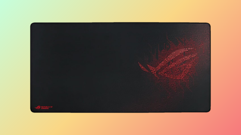 ASUS ROG Sheath Extended Gaming Mouse Pad (Image via Deltia's Gaming | ASUS)