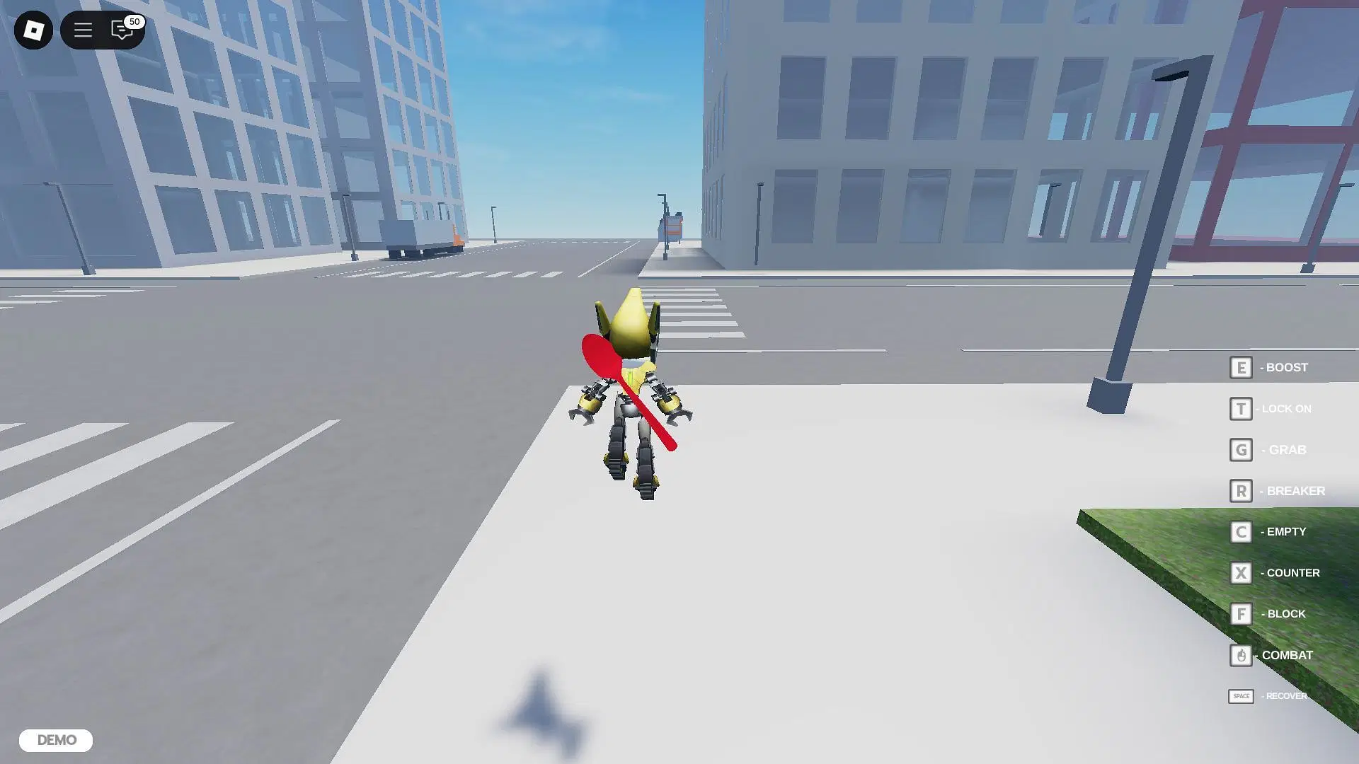 Grab anything that you think can be used as a weapon (Source: Roblox)