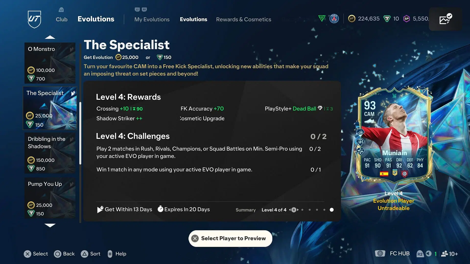 The Specialist Evolution (Source: EA Sports)