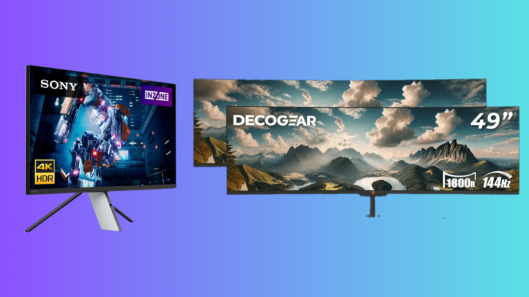 Best deals on 144 Hz gaming monitors right now (Image via Deco Gear | Sony | Walmart | Best Buy | Deltia's Gaming)