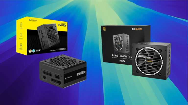 5 best PSU to pair with Nvidia RTX 5060 Ti (Image via CORSAIR | be quiet! | Amazon | Deltia's Gaming)