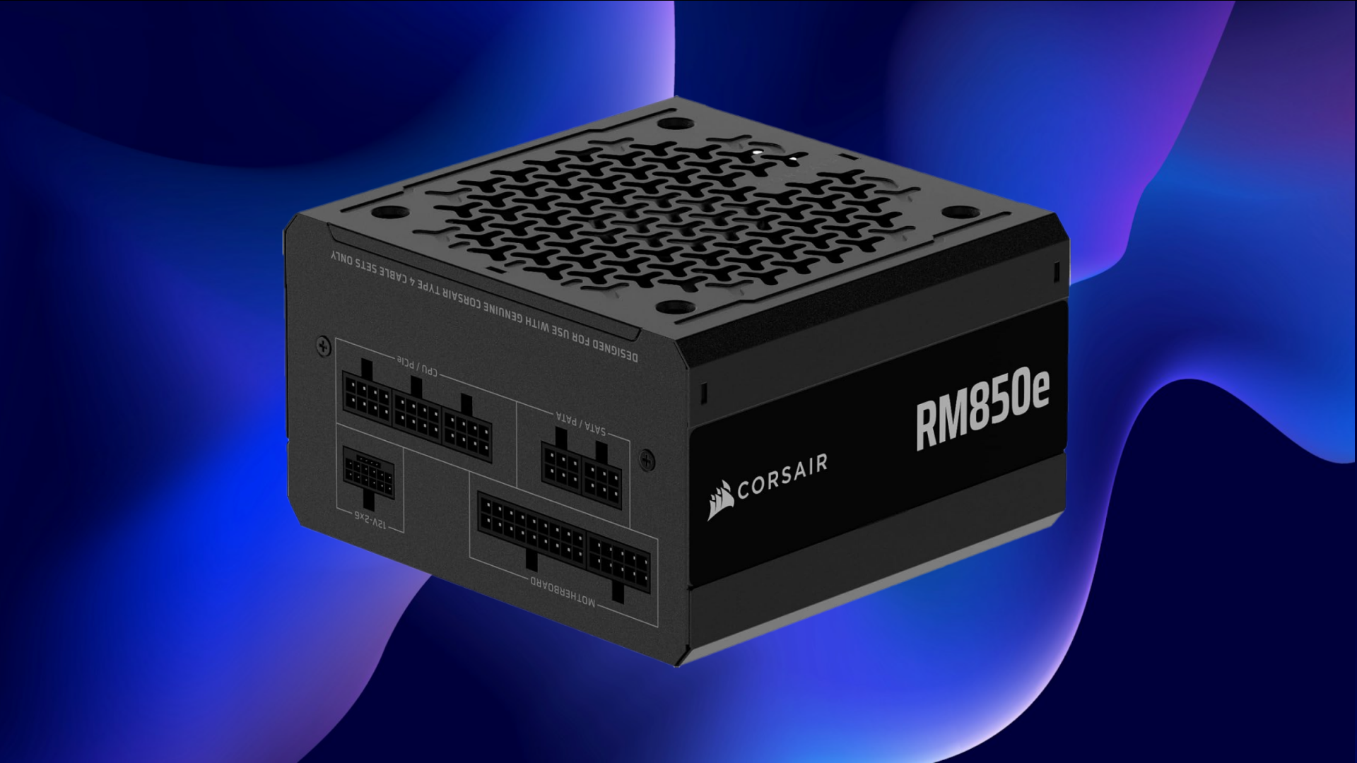 CORSAIR RM850e (2025) Fully Modular Cybenetics Gold PSU (Image via CORSAIR | Amazon | Deltia's Gaming)