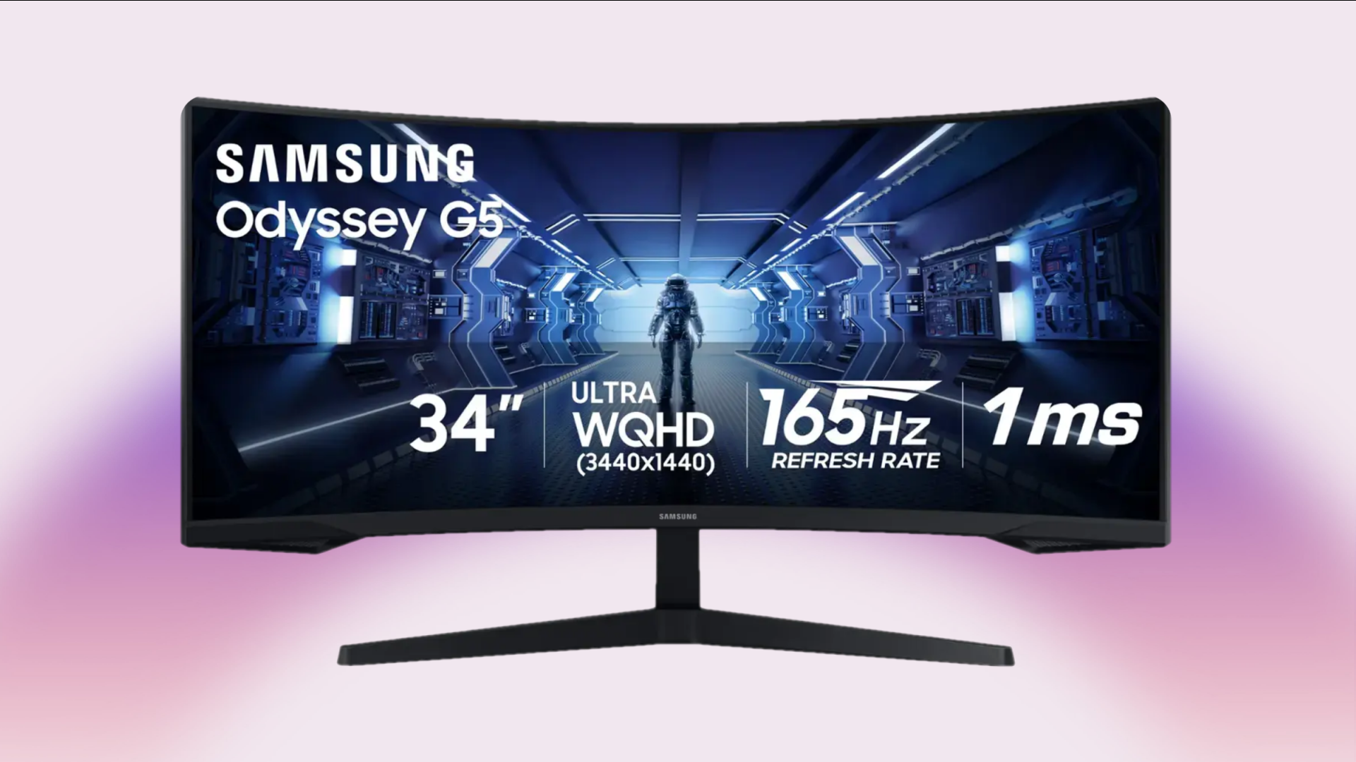 SAMSUNG 34” QHD Odyssey G5 Curved Gaming Monitor (Image via SAMSUNG | Best Buy | Deltia's Gaming)