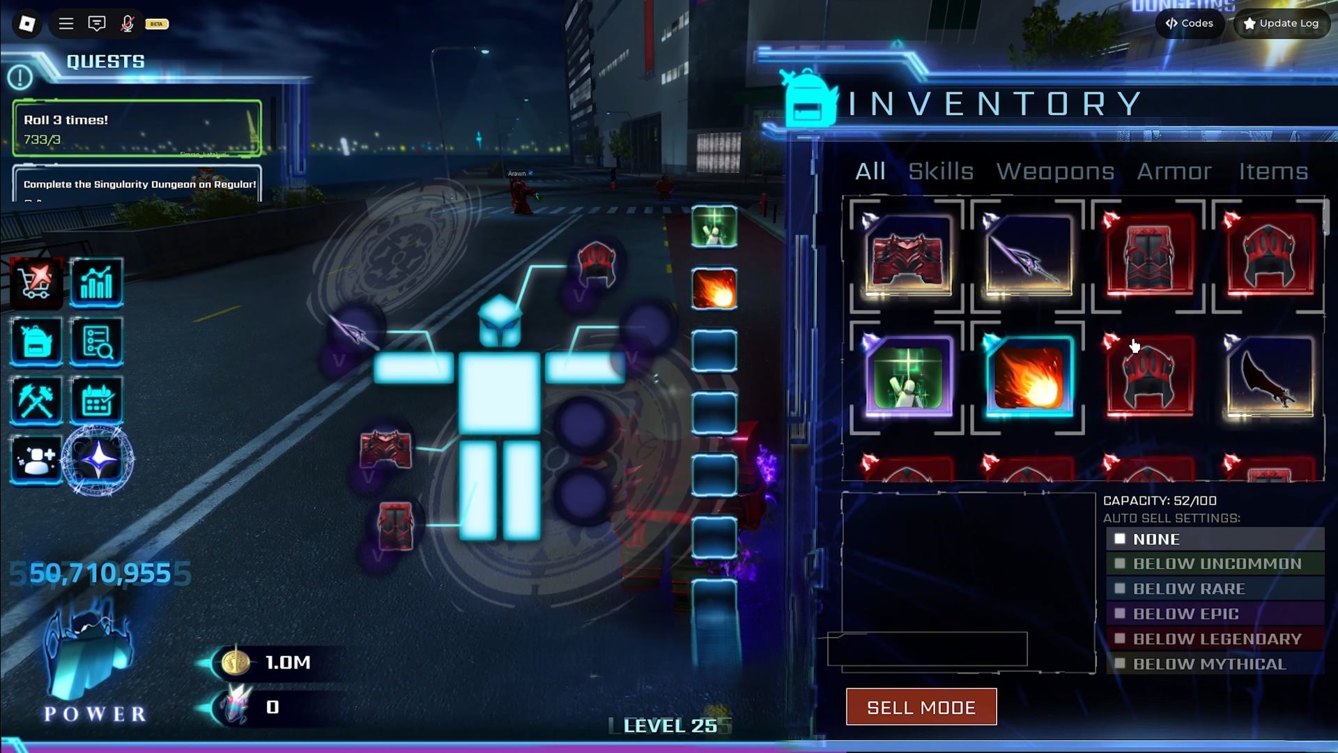 Inventory - Hunters Roblox (Image via Roblox)
