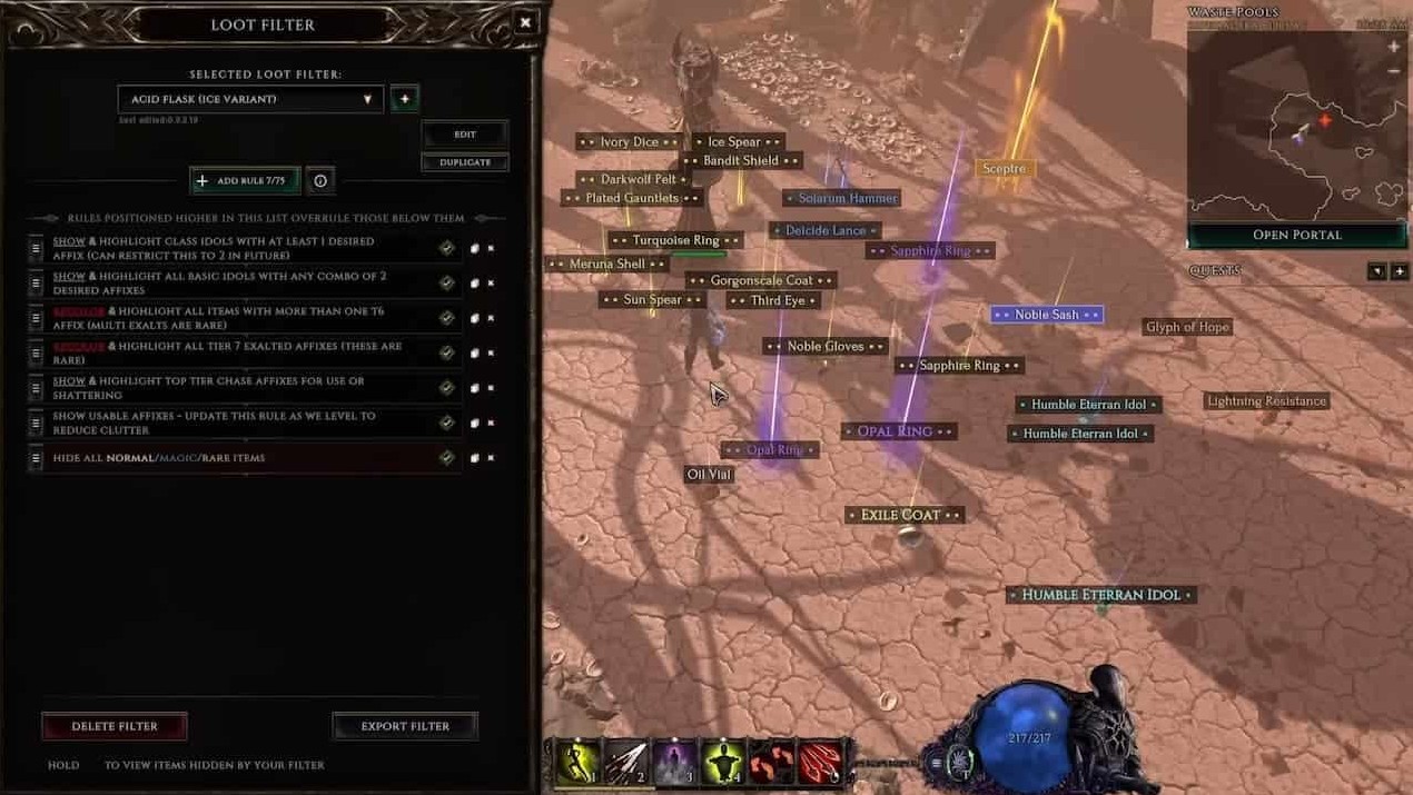 last epoch loot filter