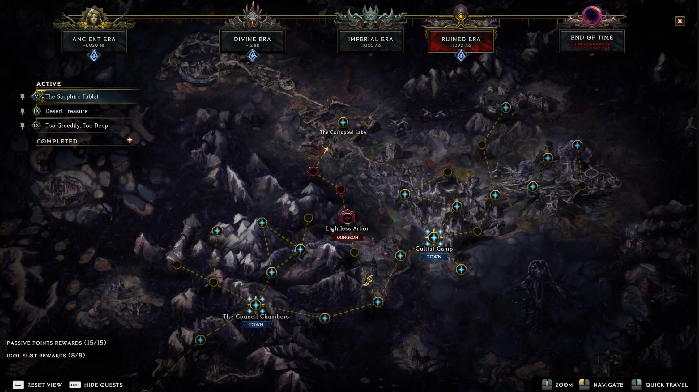 lightless arbor dungeon last epoch