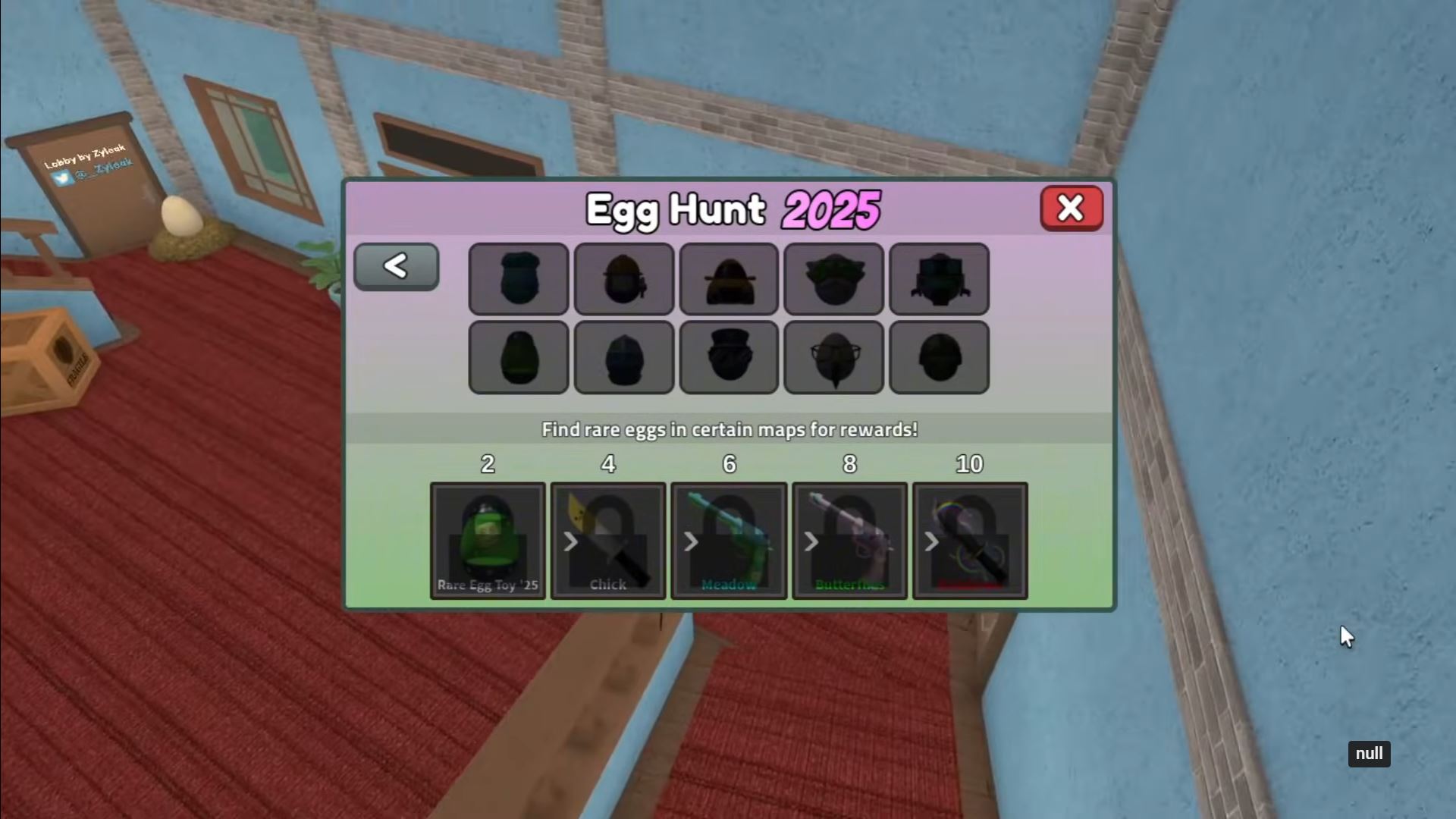 Egg hunt 2025 in Murder Mystery 2 (Image via Roblox)