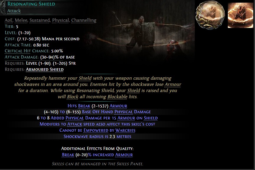 resonating shield poe2