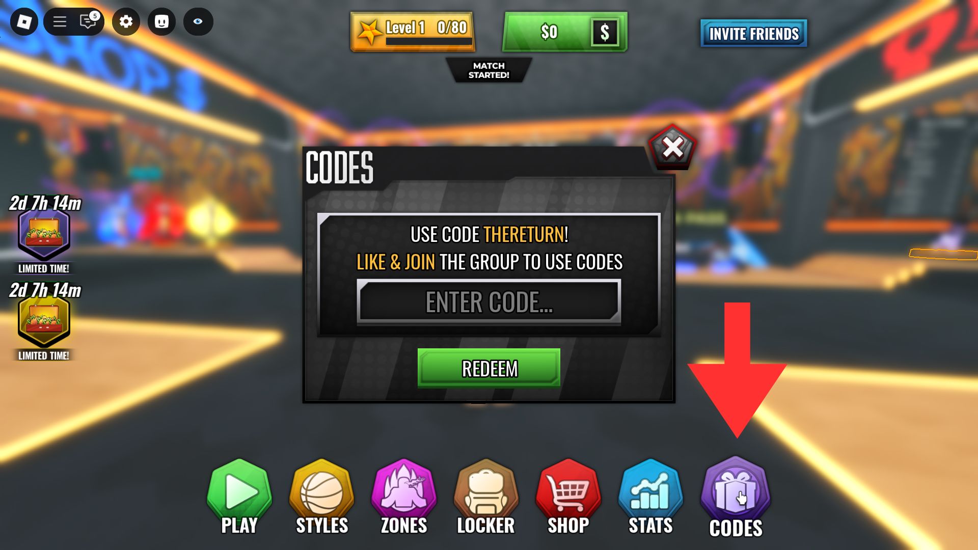 basketball zero codes