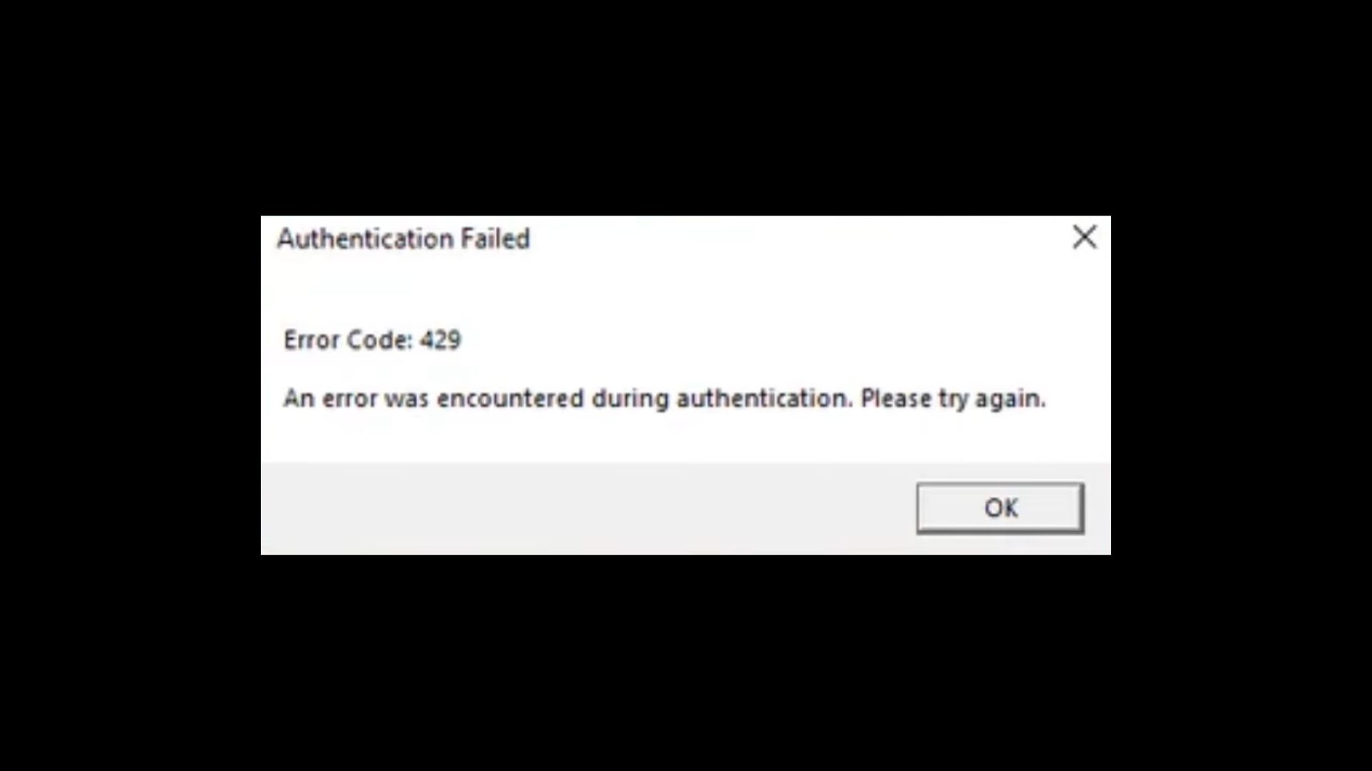 Roblox can show different error codes coupled with an error message. (Image via Roblox Corporation)