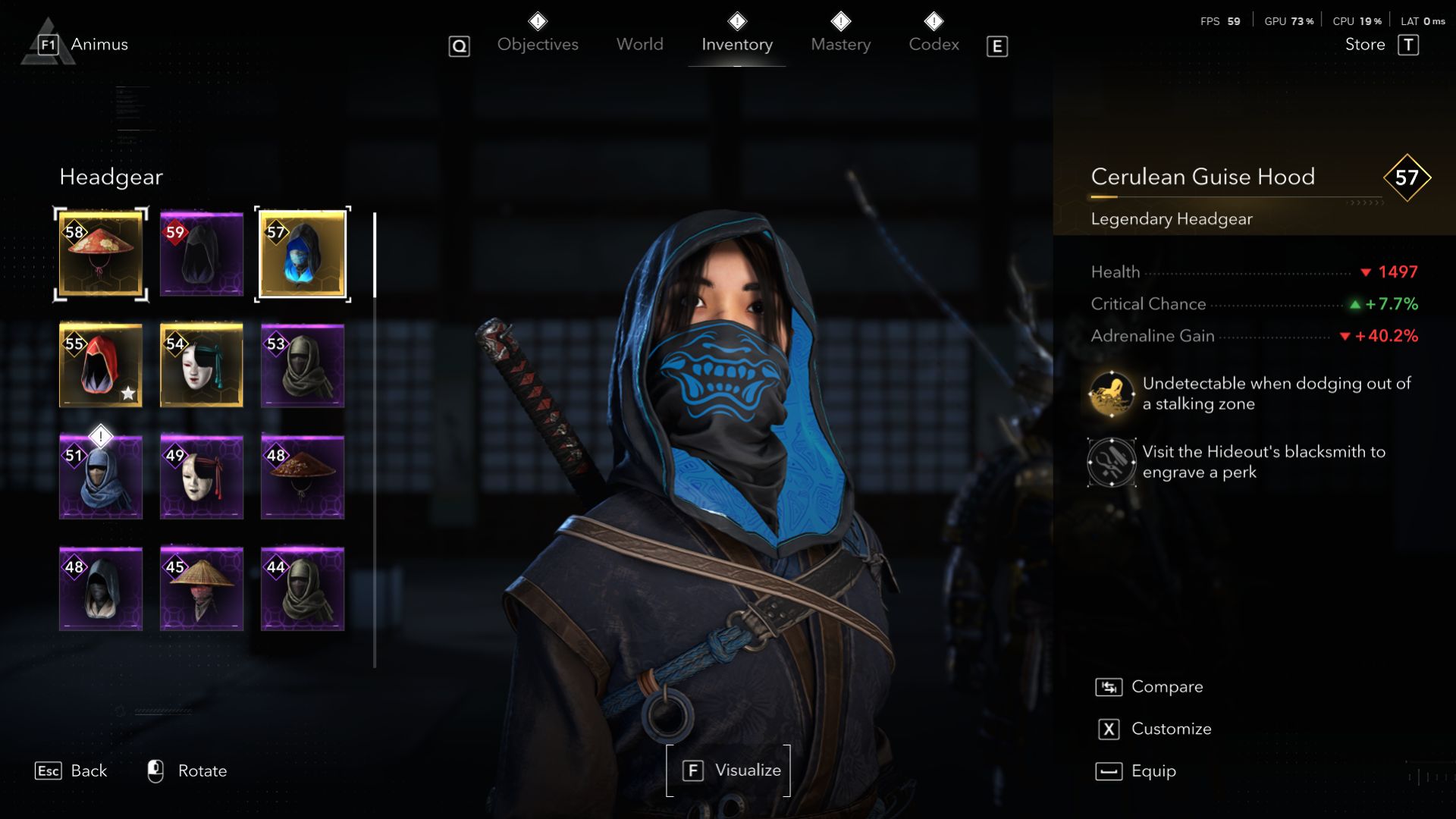 headgear slot for AC Shadows