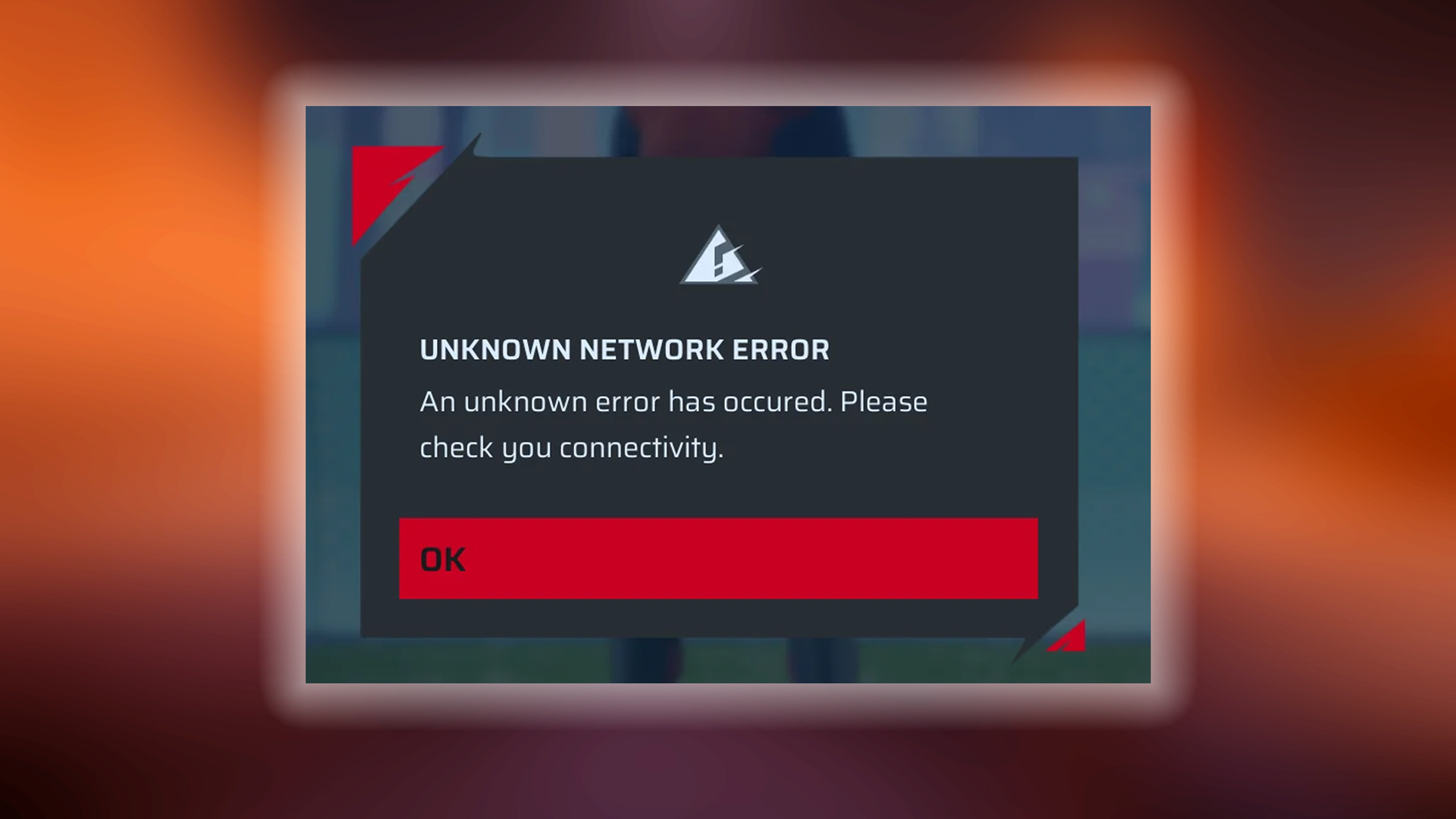 The image represents the Unknown network error and disconnection issues with Rematch Beta and Crashing Issues