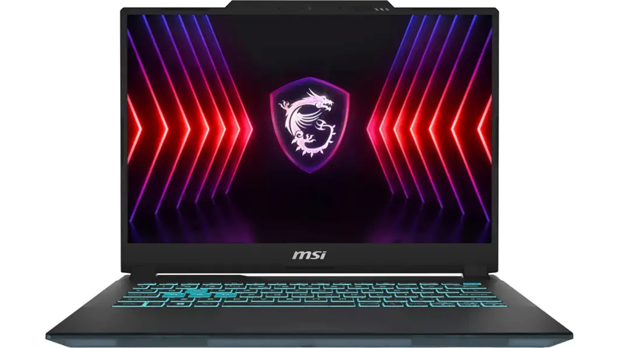 This MSI laptop features a transparent bottom panel (Image via MSI)
