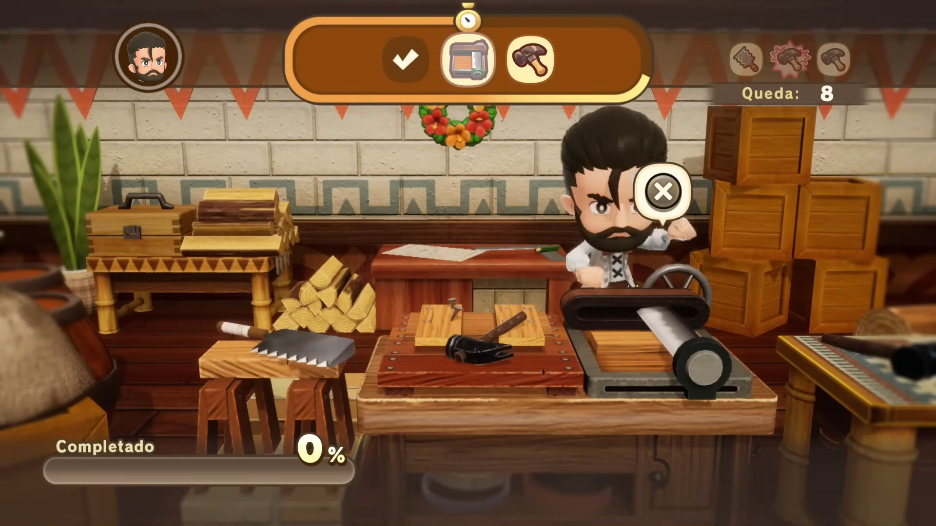 Use wood to craft furniture (Image via Level-5)