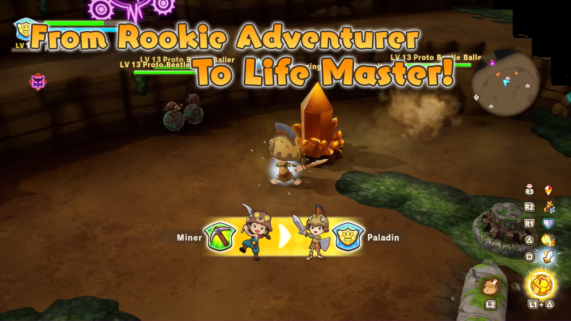 There are four combat lives in Fantasy Life i (Image via Level-5)