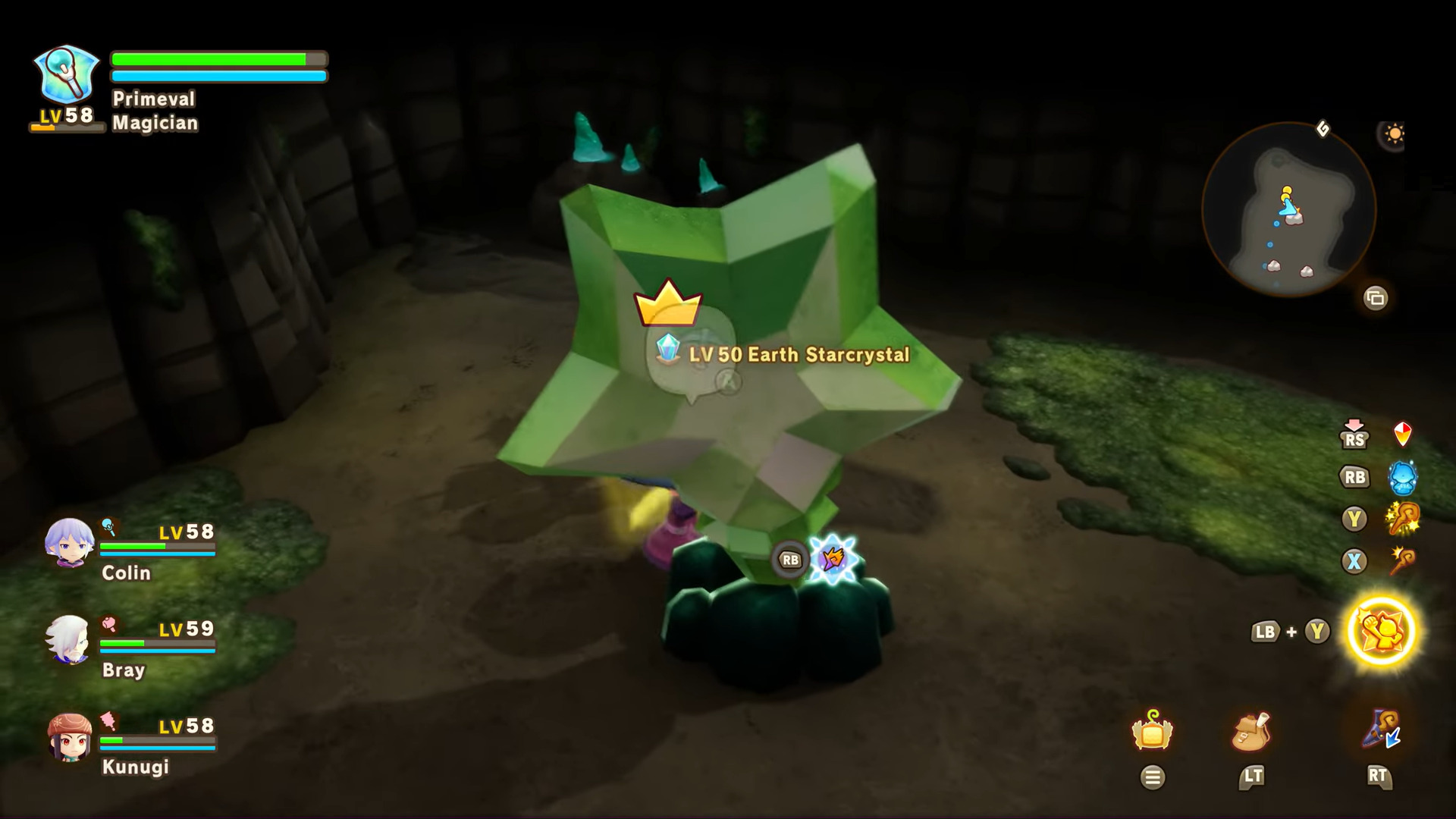 Earth Starcrystal in Fantasy Life i (Image via Level-5 and @primevaldragon/YouTube)