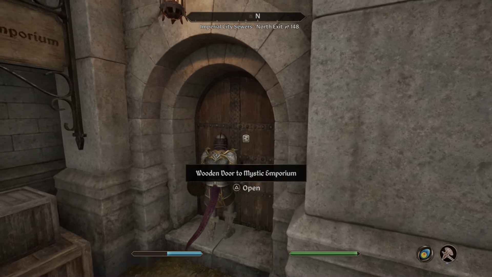 Go to the Mystic Emporium to buy the spell (Image via Bethesda Softworks and @yoursixgaming/YouTube)