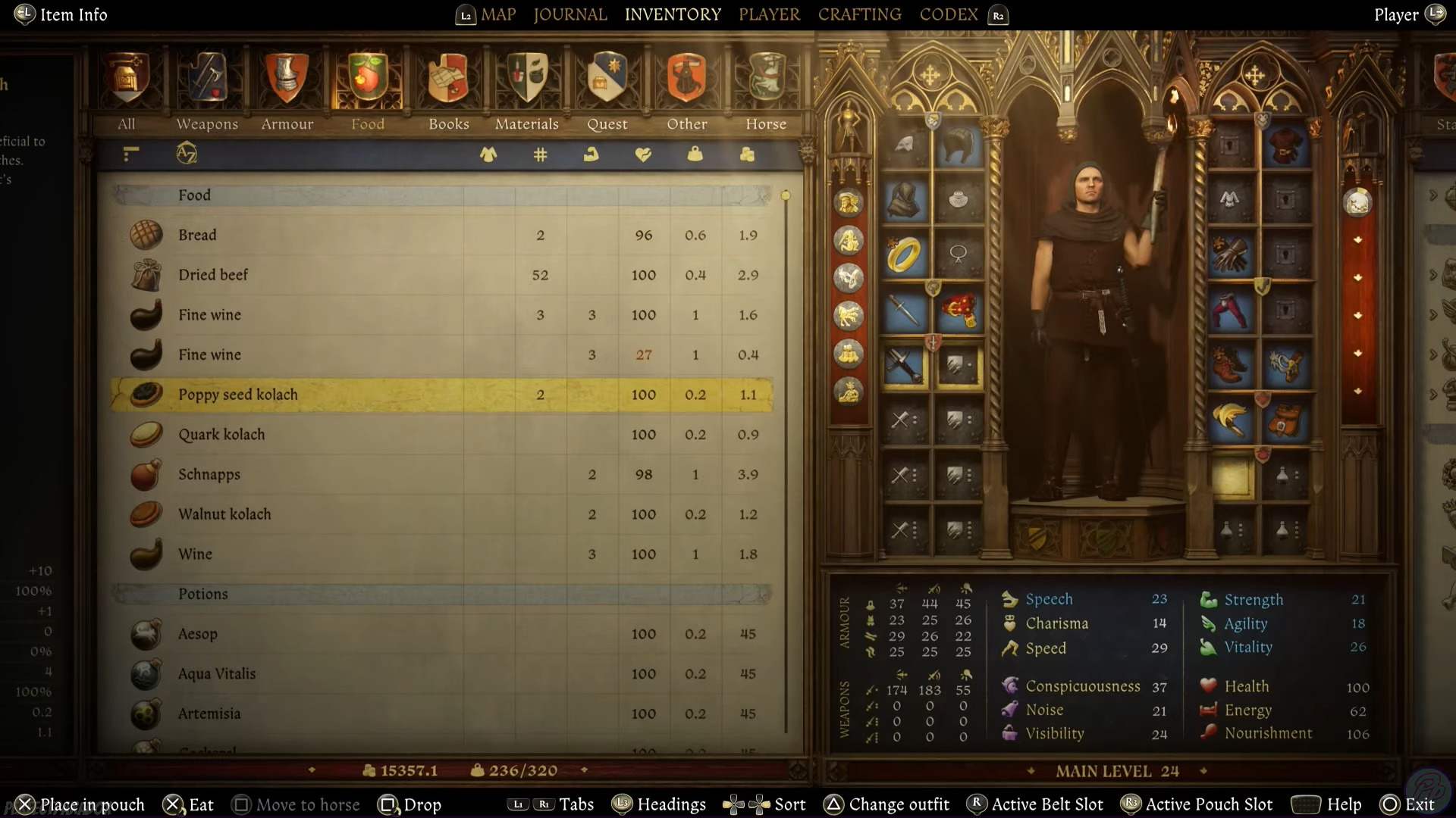Start eating (Image via Deep Silver and @PerfectParadox/YouTube)