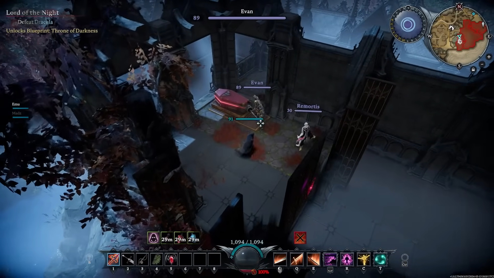 Get the best servants to help you out (Image via Stunlock Studios and @remortisgaming/YouTube)
