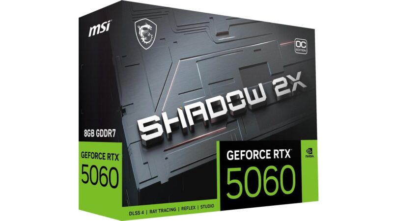 Picture of MSI SHADOW GeForce RTX 5060 box