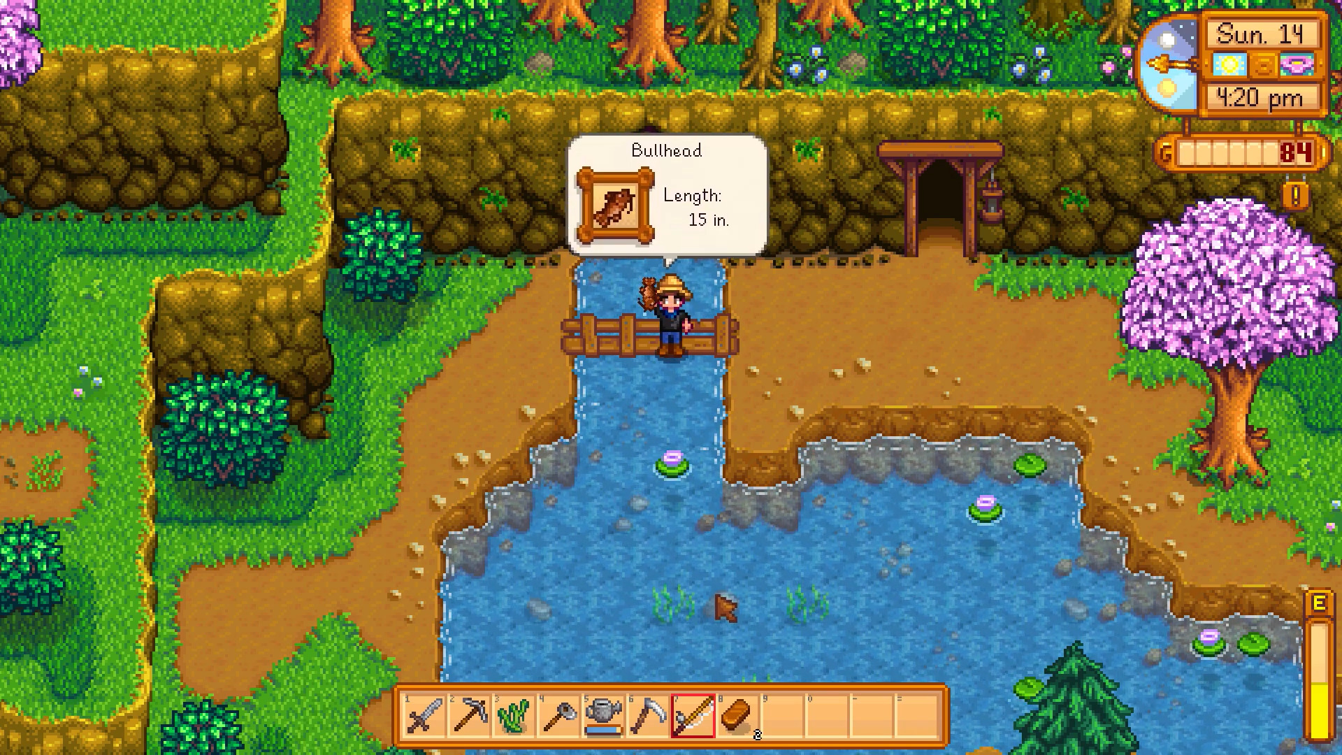 Go to the mountain lake or wilderness farm (Image via ConcernedApe and @FinaqYT/YouTube)