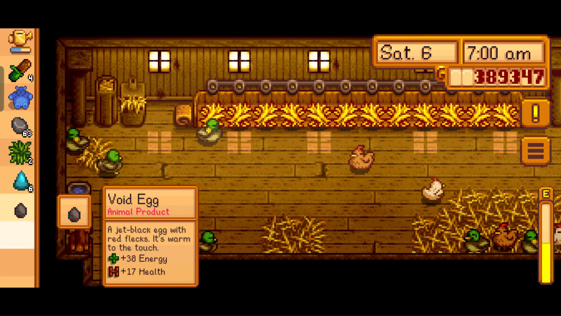 Getting this egg can take some time (Image via ConcernedApe and @infinitegaming6674/YouTube)