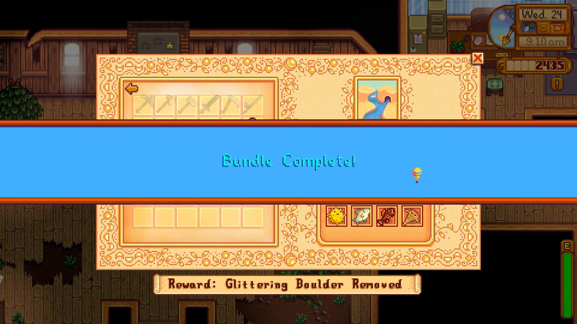 Complete the Specialty Fishing Bundle (Image via ConcernedApe)