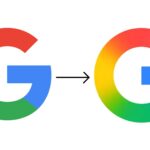 Picture of the old 'G' icon vs the new 'G' icon
