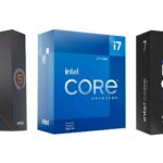 Picture of Intel and AMD CPU boxes