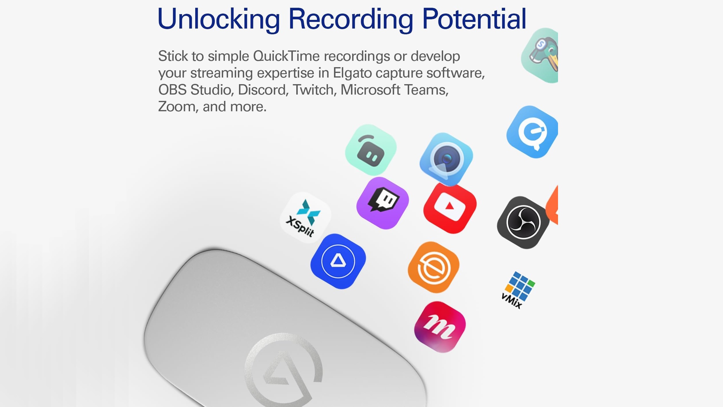 The Elgato Portable Capture Card can record from any modern application (Image via Elgato)