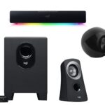 Picture of a range of different speakers for desktop PC