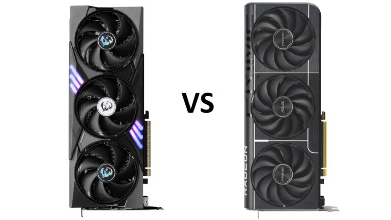 Picture of Nvidia RTX 5060 Ti vs Radeon RX 9060 XT (Image via MSI || ASUS)