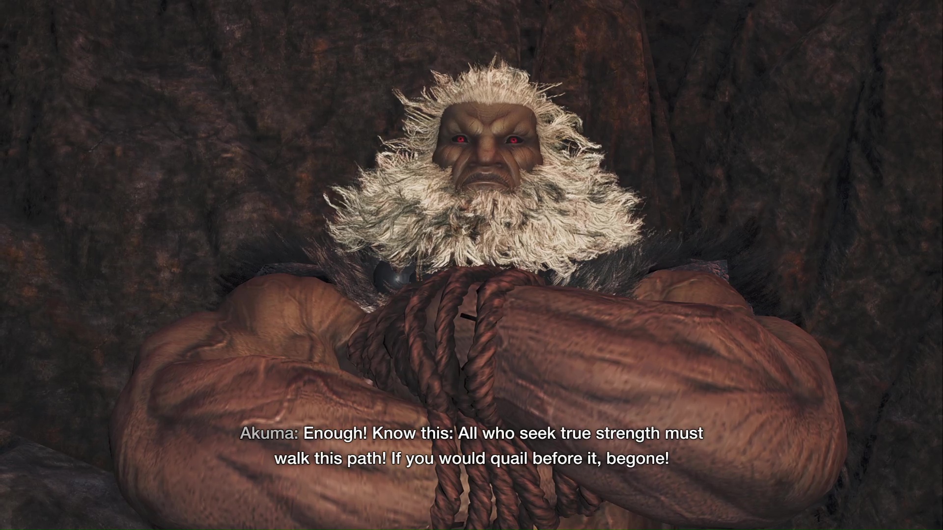 Akuma in the Ultimate Strength Side Quest in Monster Hunter Wilds.
