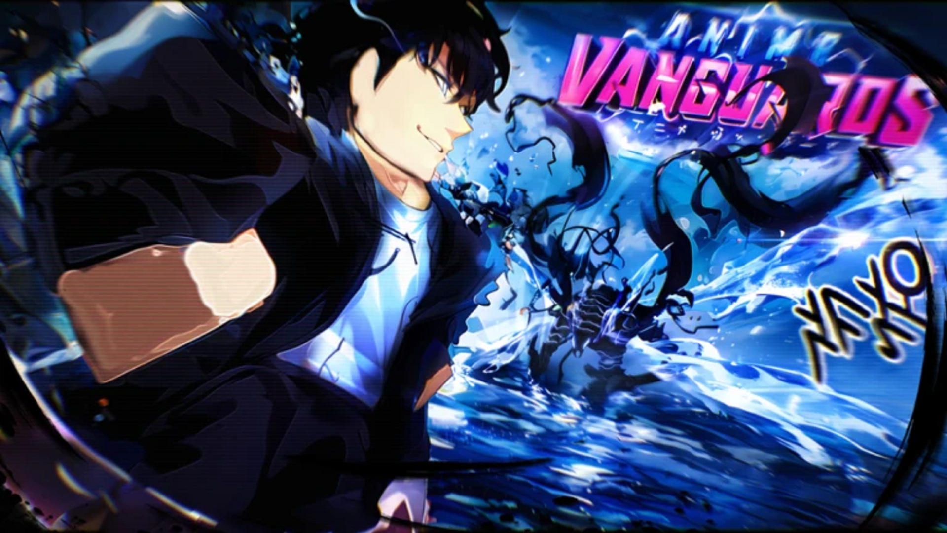 Song Jinwu summoner team in Anime Vanguards (Image via Roblox Corporation)