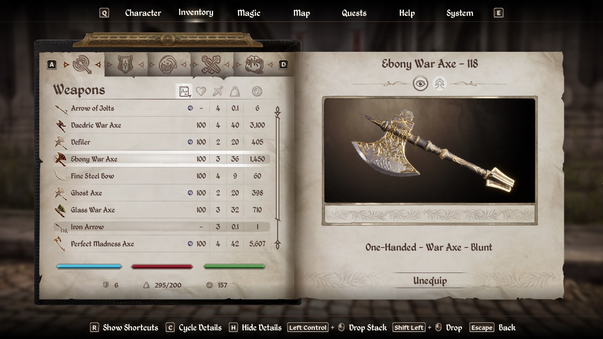 Ebony War Axe
(Image via Bethesda)