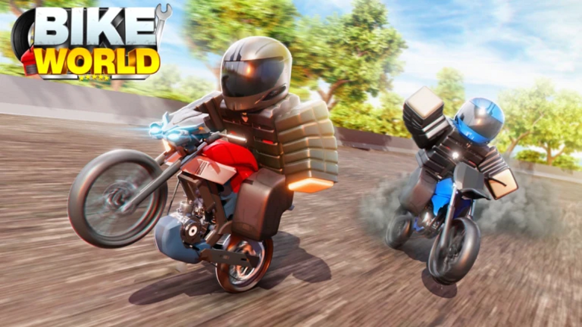 Challenges in BikeWorld (Image via Roblox)