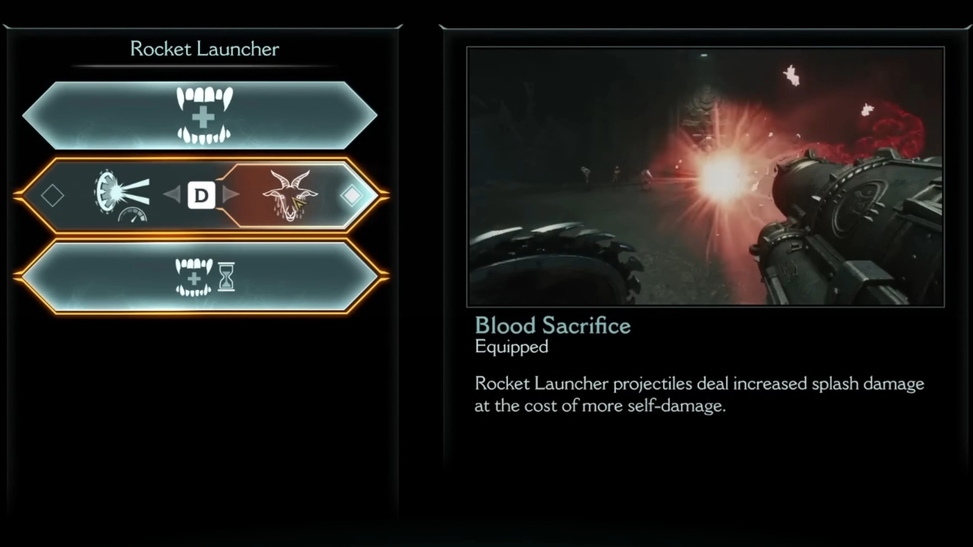 Blood Sacrifice upgrade