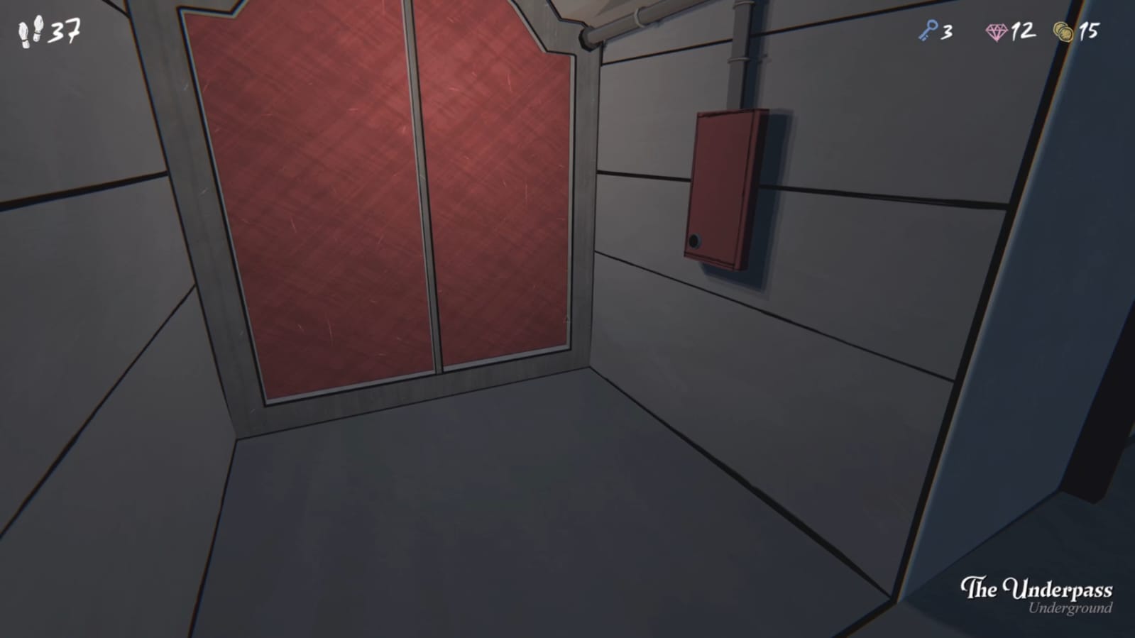 The Treasure Trove floorplan is located behind the Underground red door